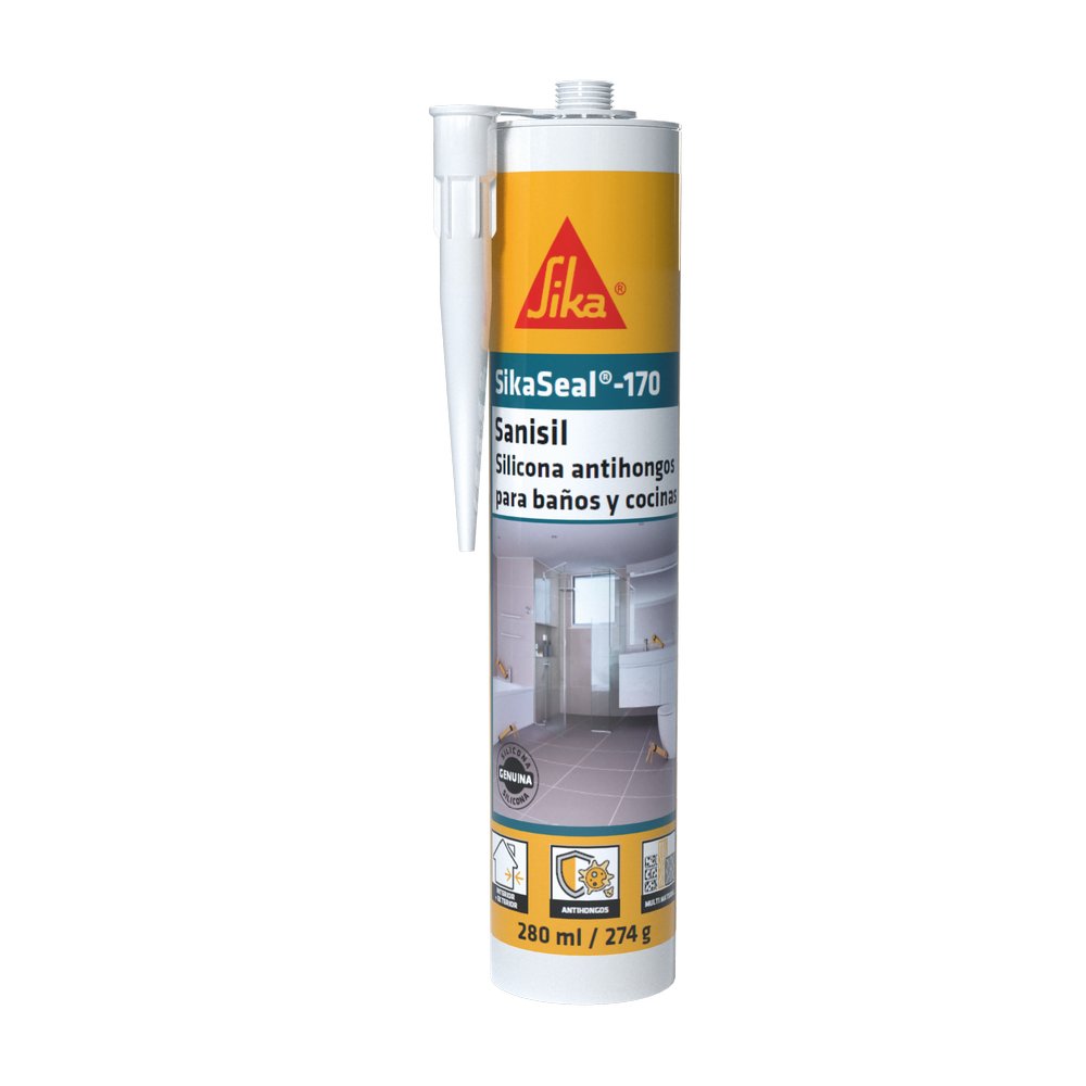 Silicon para baños y cocinas color transparente 280 ml (340 g)