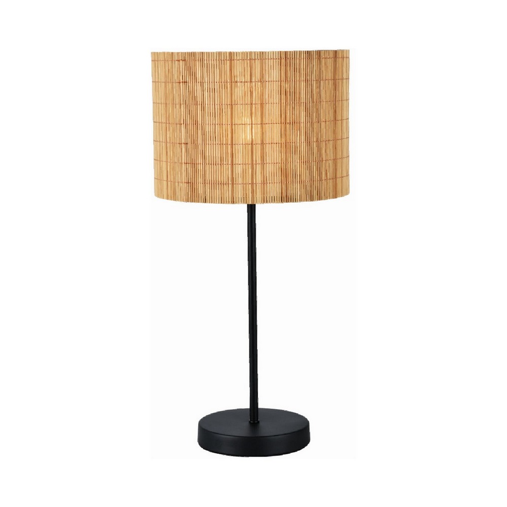 Lámpara de mesa bambú 1l - e27