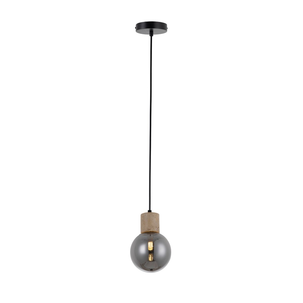 Lámpara colgante piedra natural 1l - g9