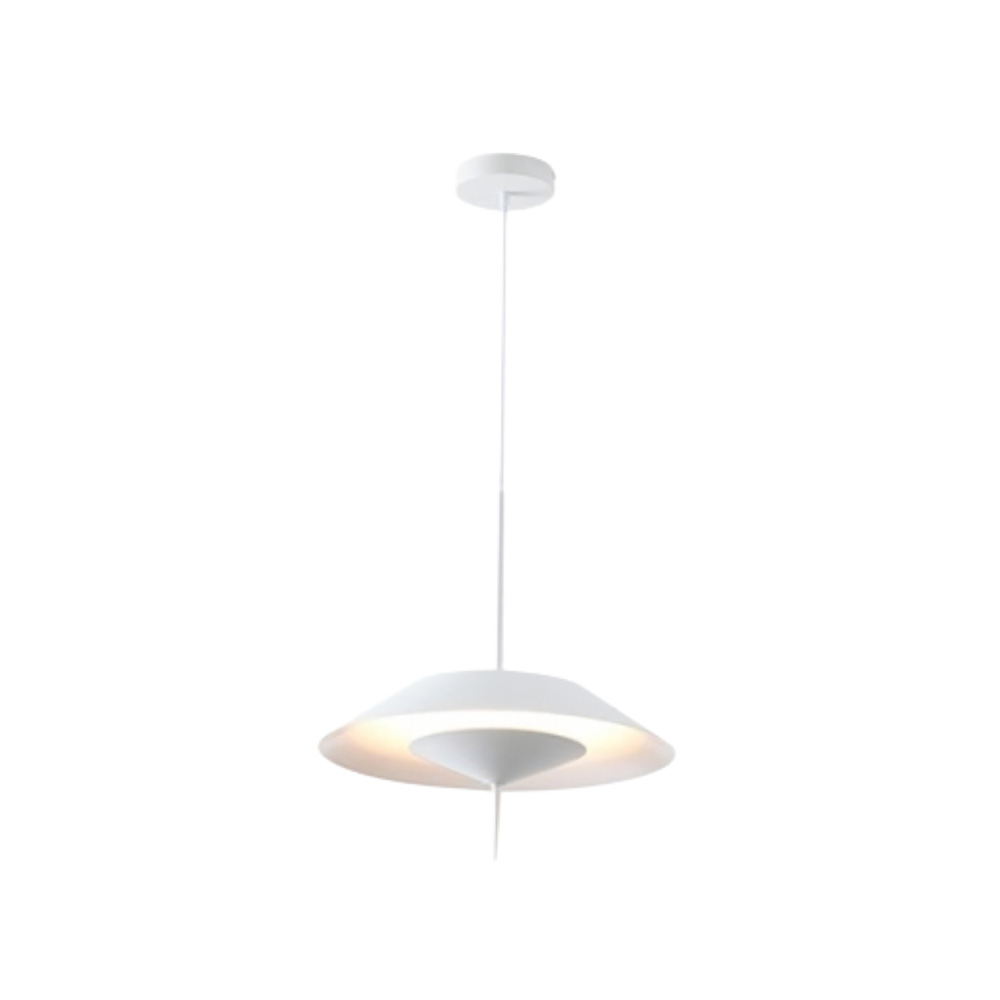 Lampara colgante led 12w 3000k 86-265v 780lm blanca
