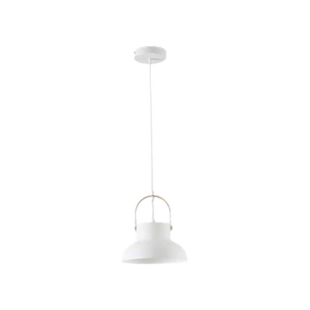 Lampara colgante e27 40w 110-240v d23 madera con vidrio