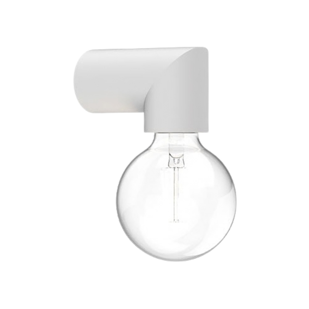 Aplique para pared e27 max 25w 100-240v blanco