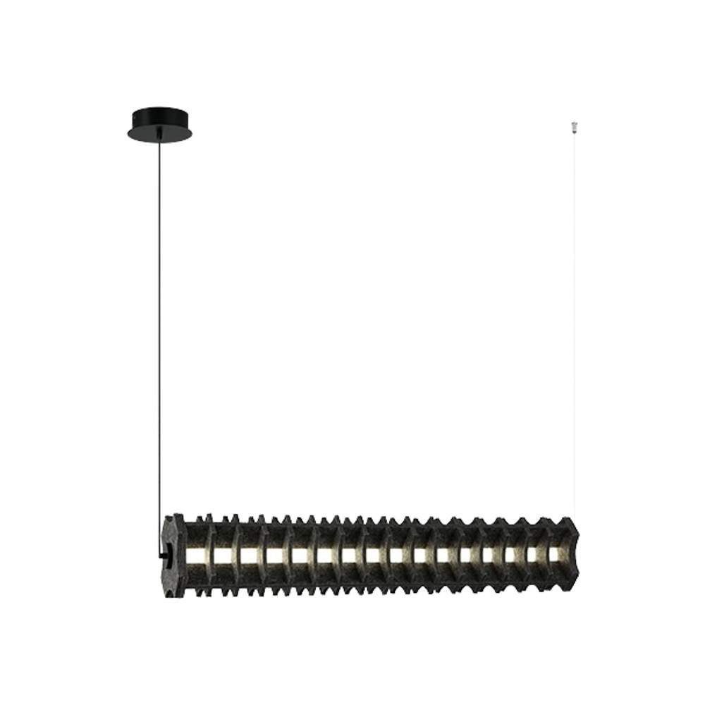 Lampara colgante led 28w 4000k 100-265v aluminio gris