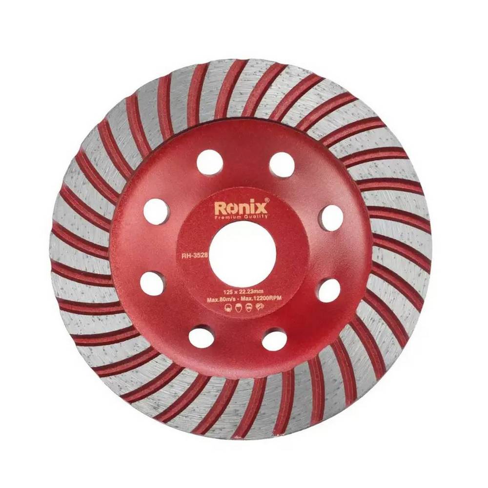 Disco de copa abrasivo de diamante turbo 125 x 22.2 mm