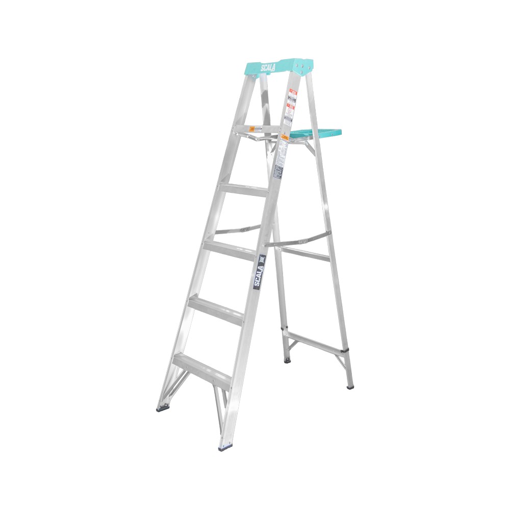 Escalera aluminio de 2 bandas 6' (1.82 m) tipo ii 385 lb-175 kg