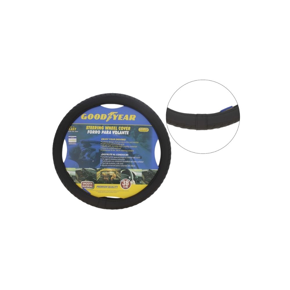 Cobertor de volante 38 cm negro