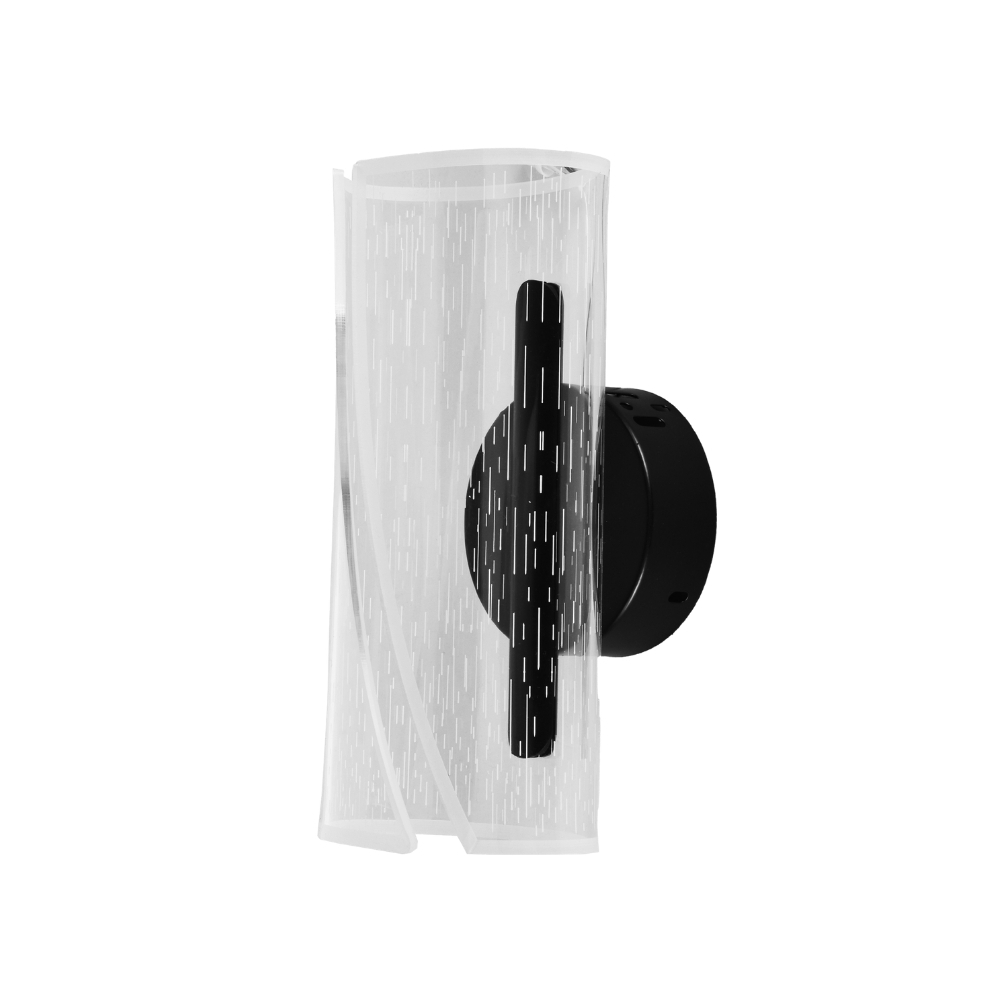 Lampara de pared led 3000k negra