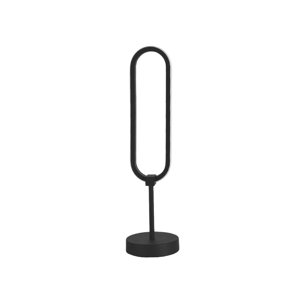 Lampara de mesa led 12w 30k negra