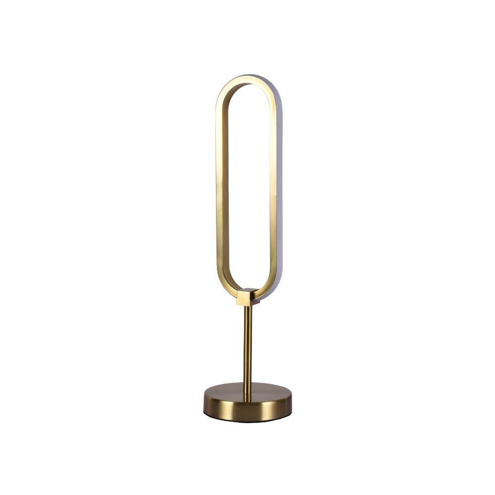 Lampara de mesa led 12w 30k bronce