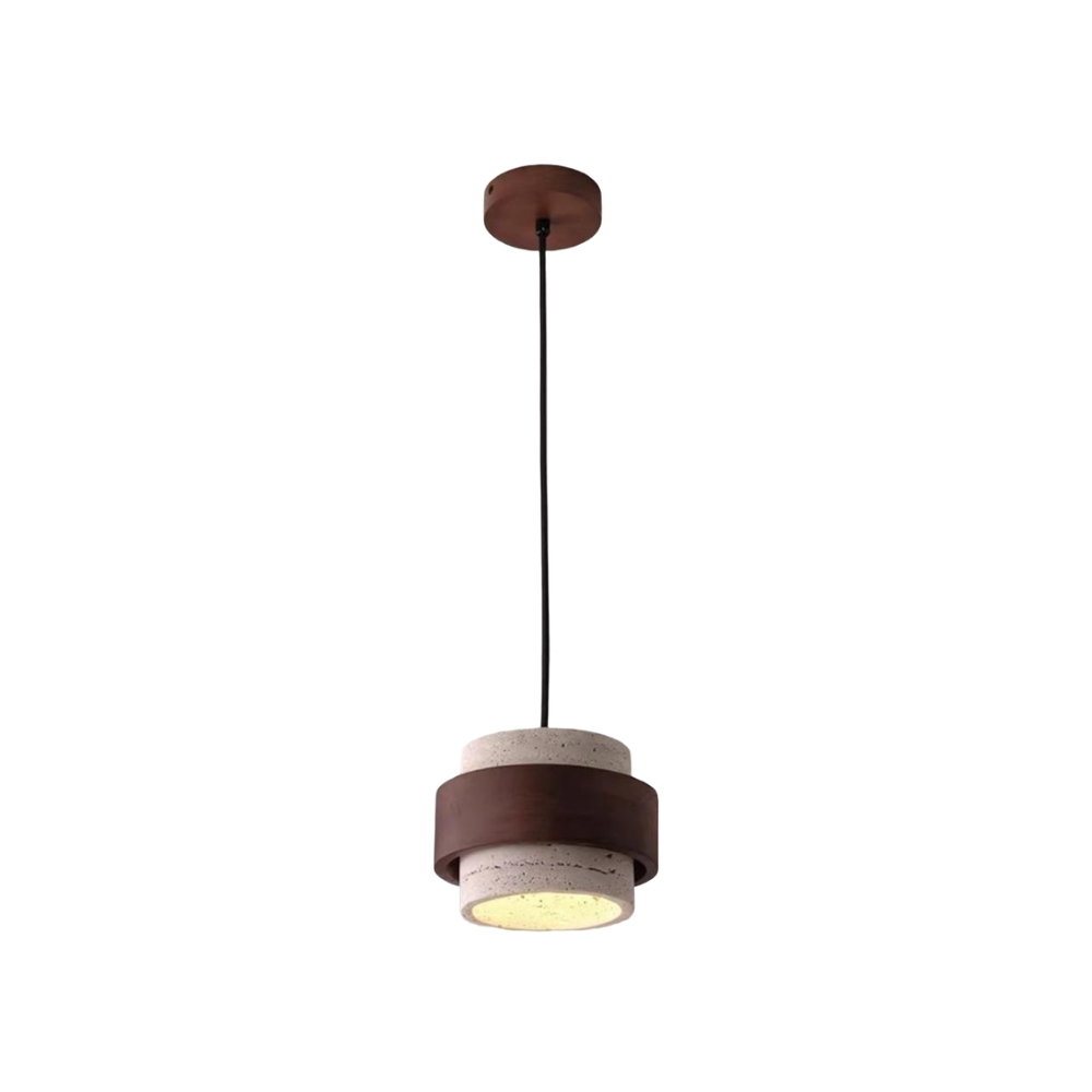 Lampara colgante 1 x e27 piedra