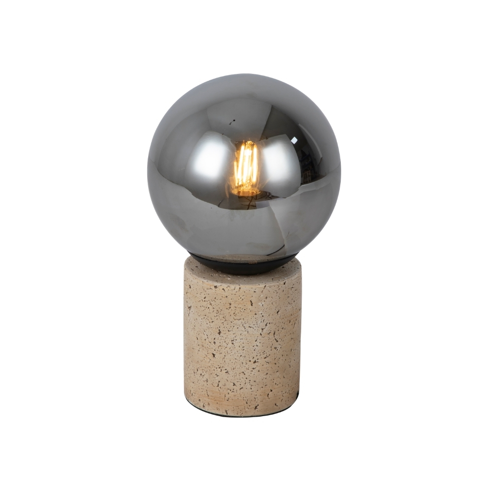 Lampara de mesa 1 x g9 piedra natural
