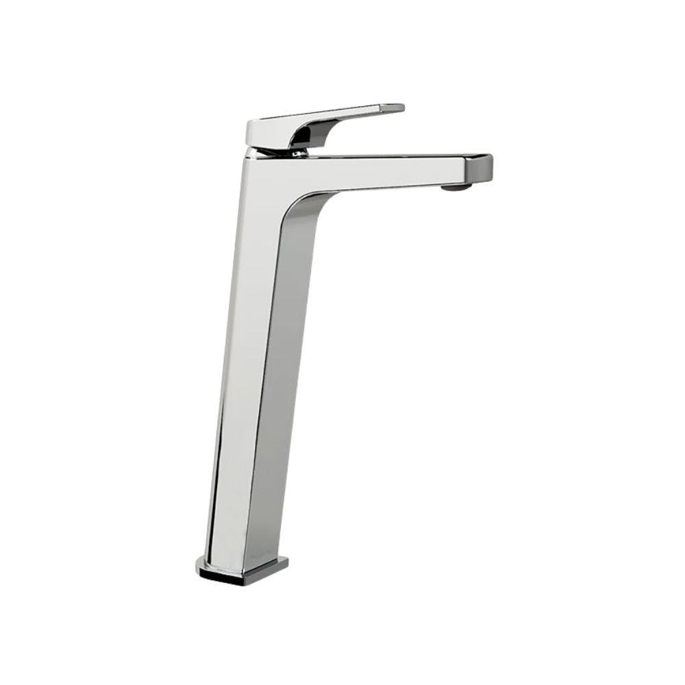 Grifo para lavamanos monomando alto s-contra cromo quadratta