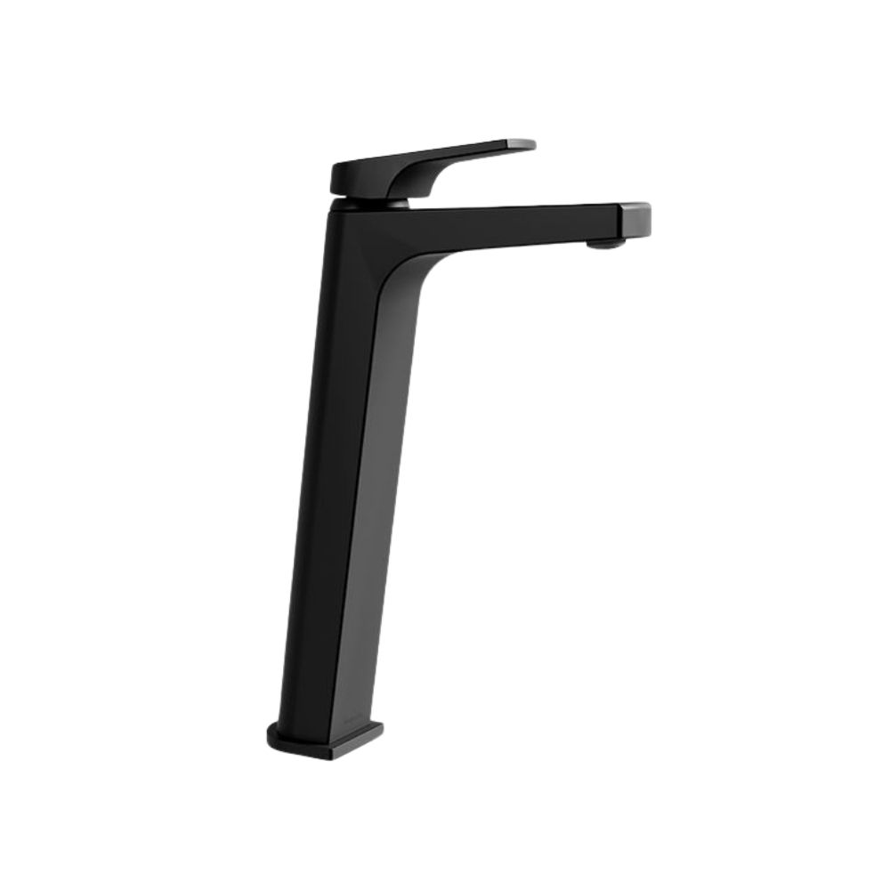 Grifo para lavamanos monomando alto s-contra ebano quadratta