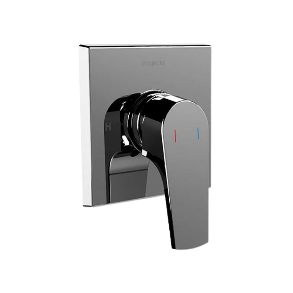 Llave para ducha sin desviador cromo quadratta