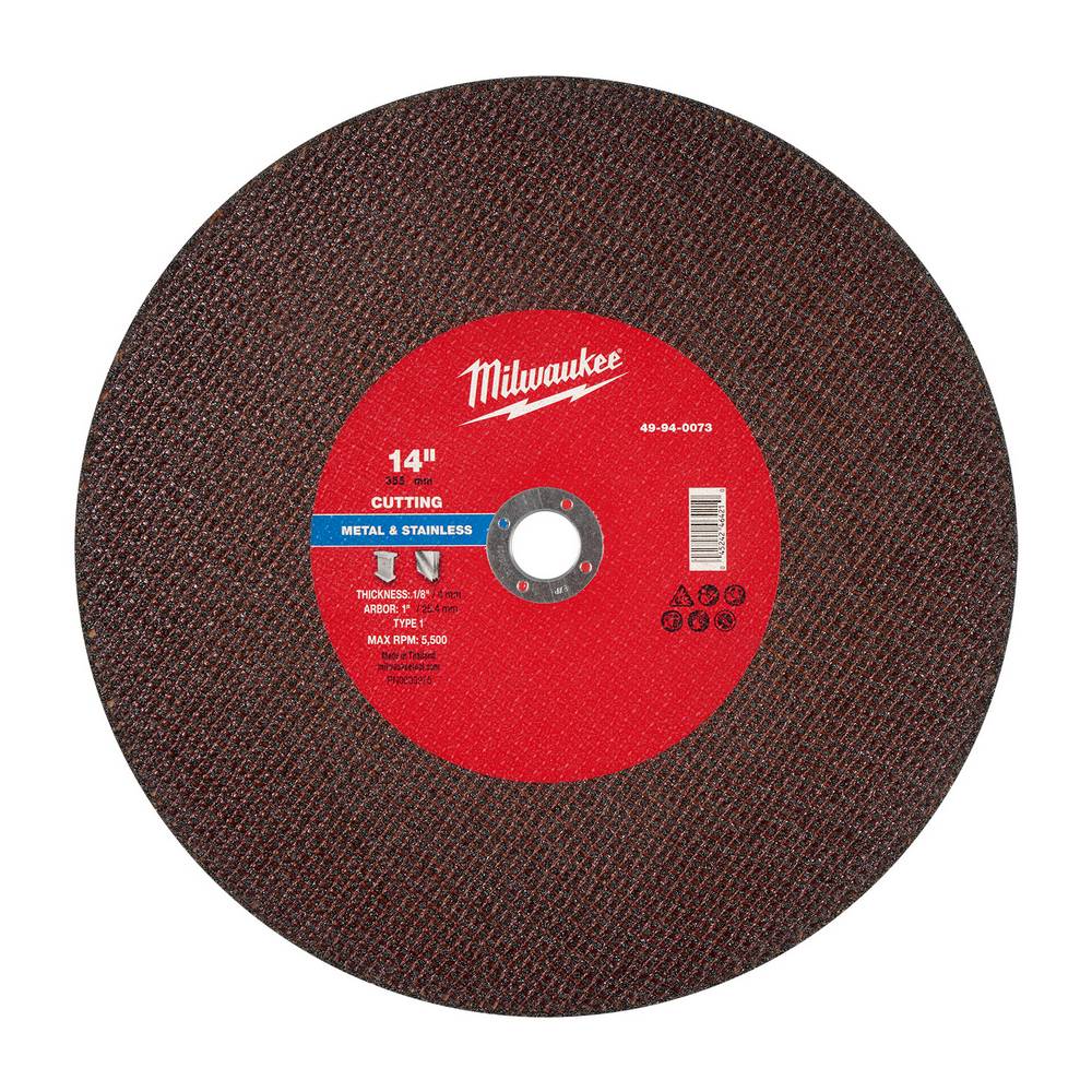 Disco para metal corte 14x1-8x1 pulg (355x3.1x25.4 mm)
