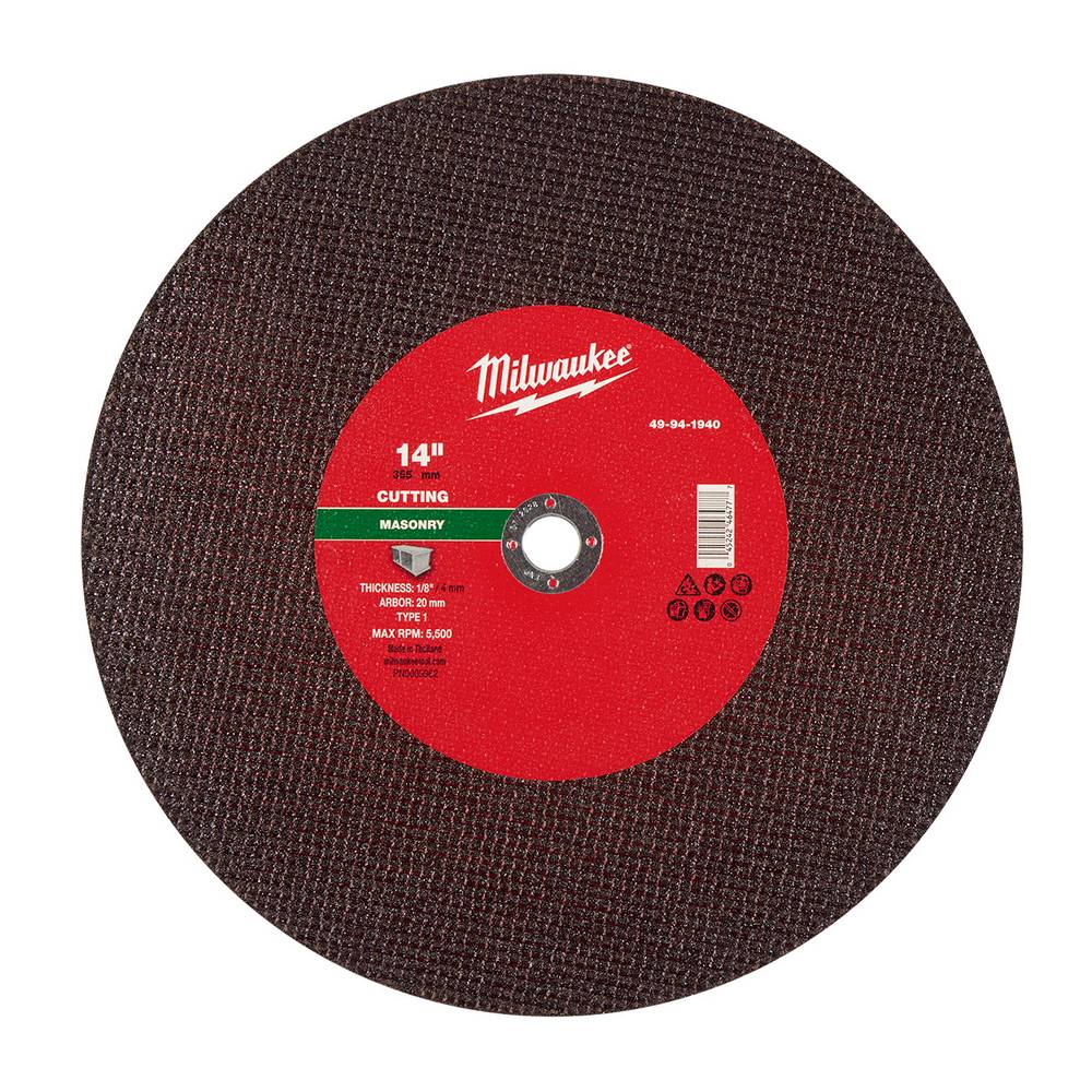 Disco para concreto corte 14x1/8x1 pulg (355x3.1x25.4 mm)