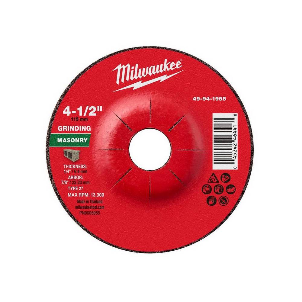 Disco para concreto corte 4.1-2x1-4x7-8 pulg (114x6.35x15.8 mm)