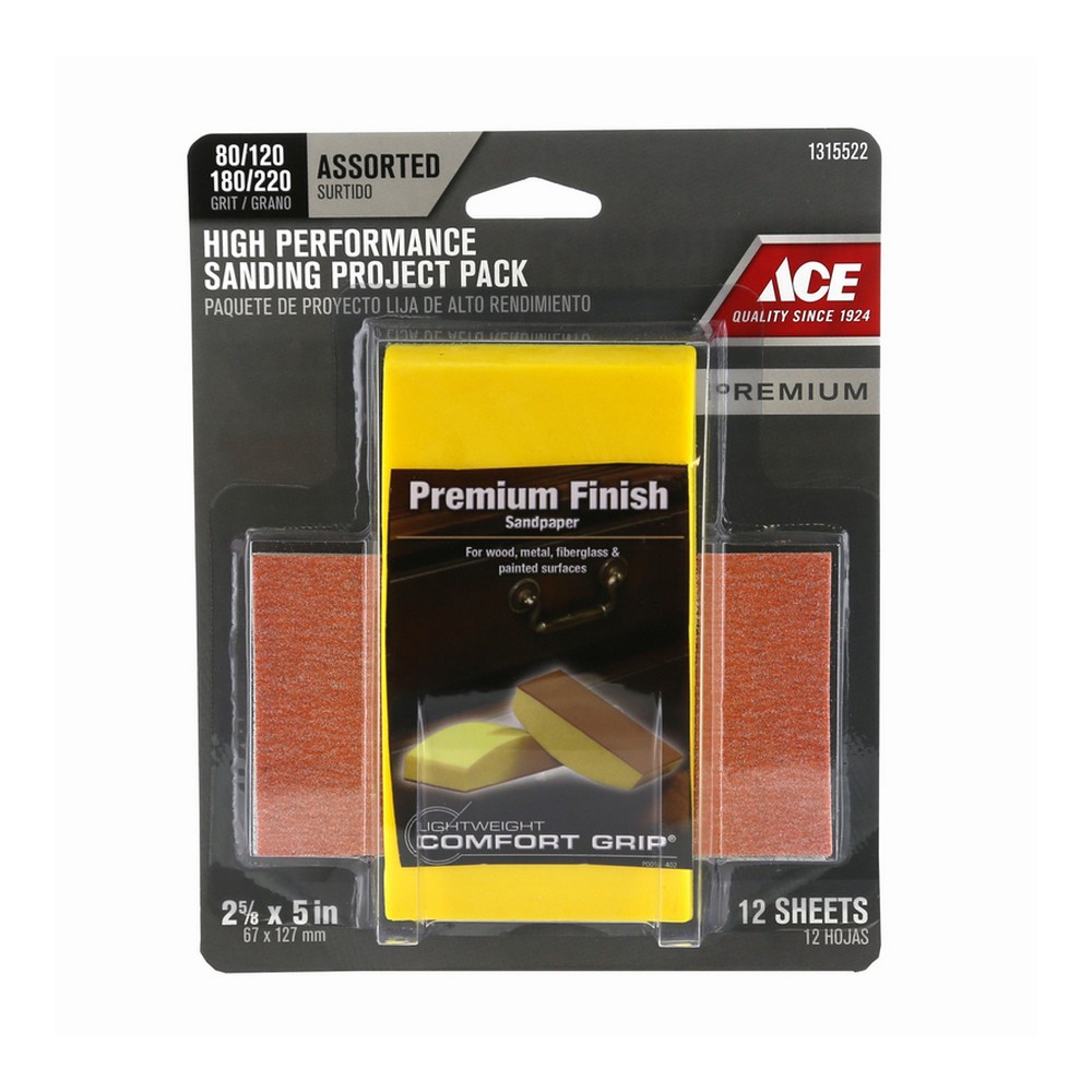 Bloque para lijado 220 5/8x5 pulg (6.67 x 12.7 cm) kit
