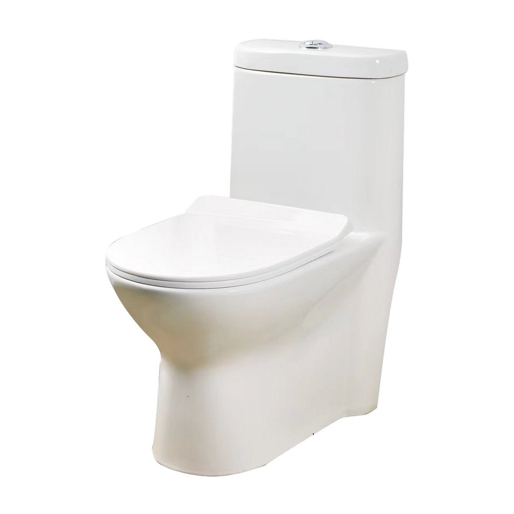 Inodoro de una pieza elongado con boton he t822