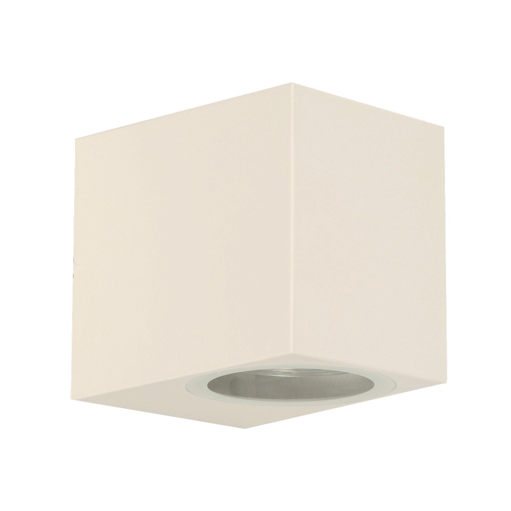 Lampara exterior de pared blanco 1l gu10 7w