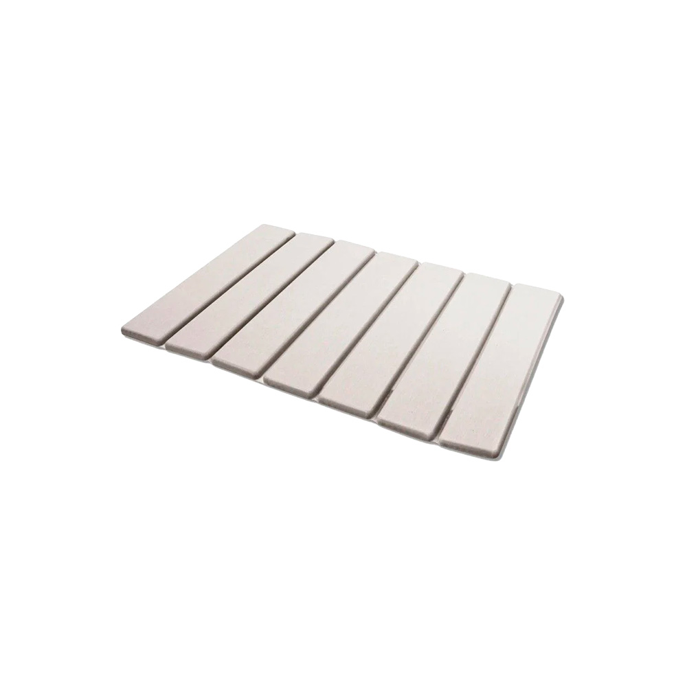 Alfombra diatomita enrollable para cocina blanca