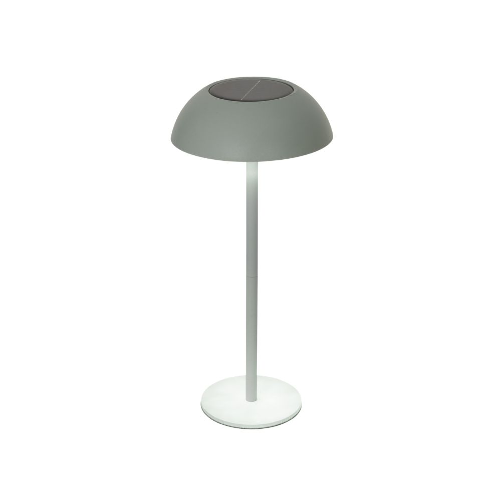 Lampara decorativa solar de mesa 15x33 cm- gris