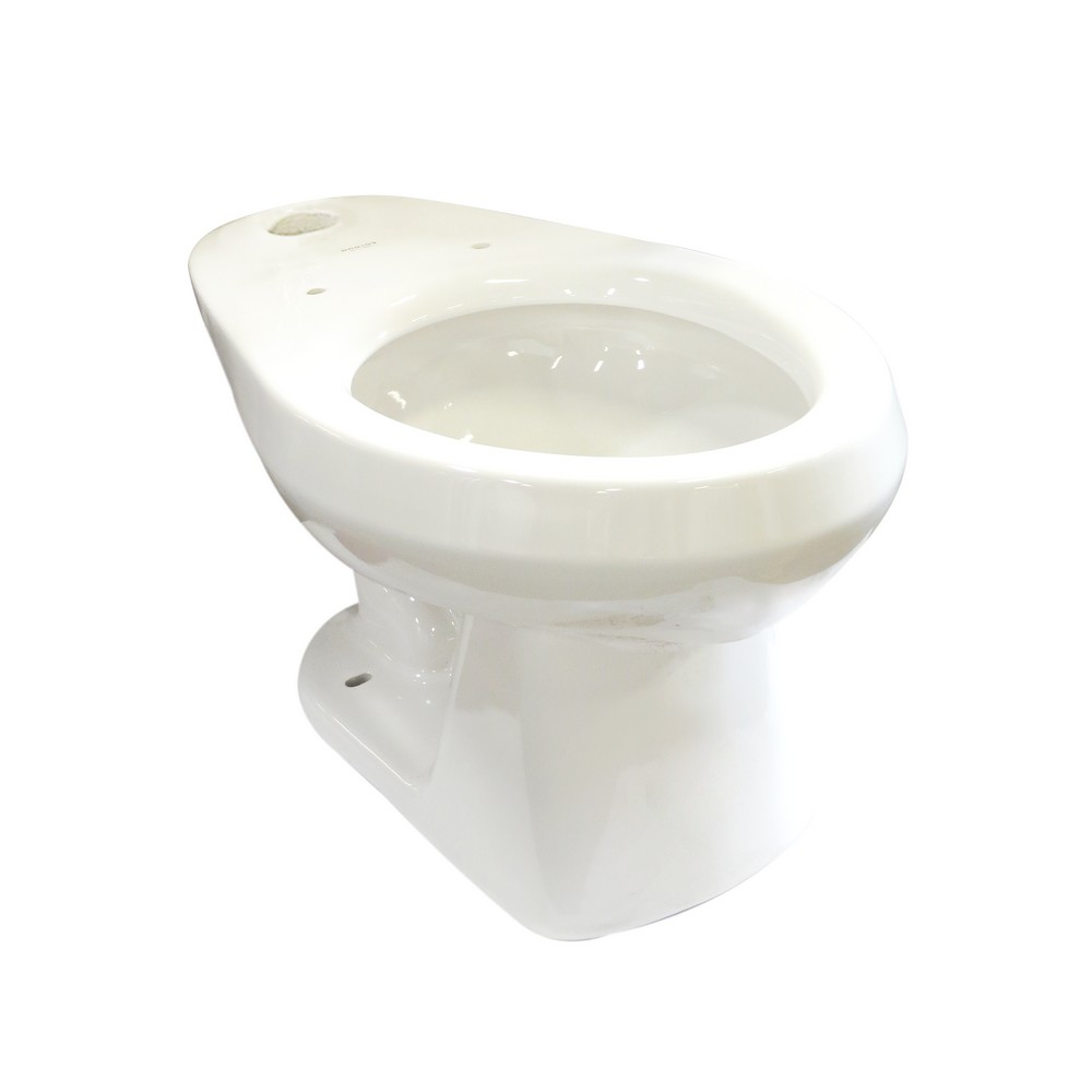 Inodoro elongado de fluxometro blanco 1 pza