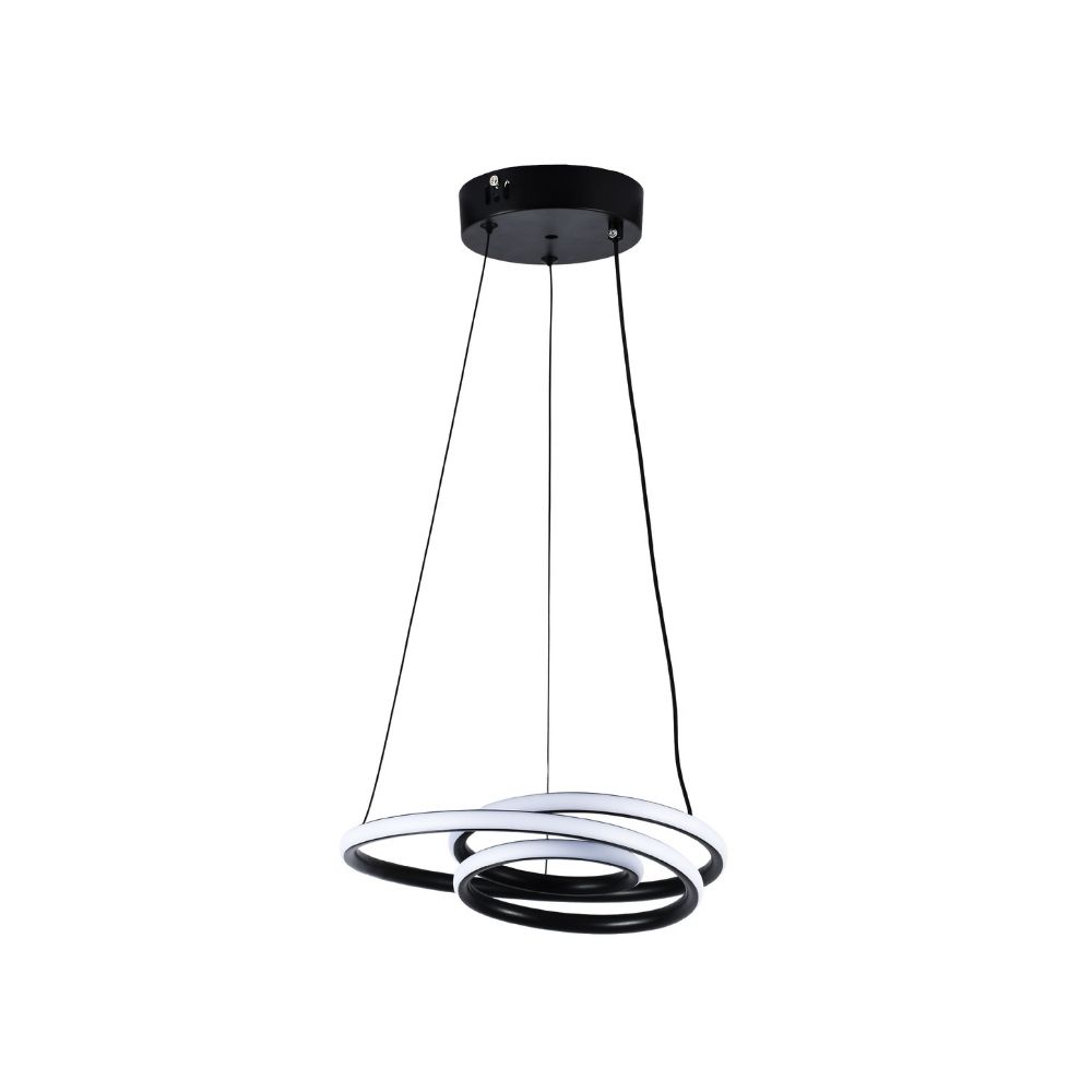 Lampara colgante led cct negra 47w 3k