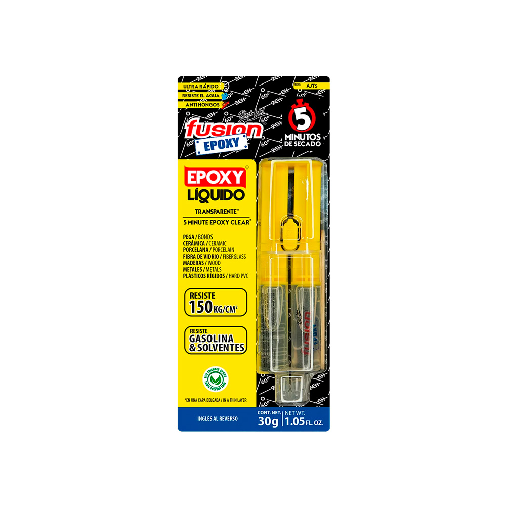 Pegamento epoxico uso general transparente 30 g (1.05 oz) 5min