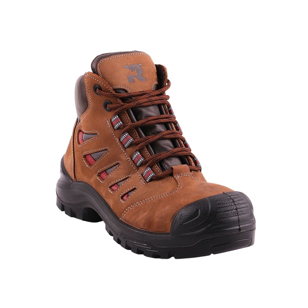 Zapato de seguridad dielectrico café t-44 fibra vidrio