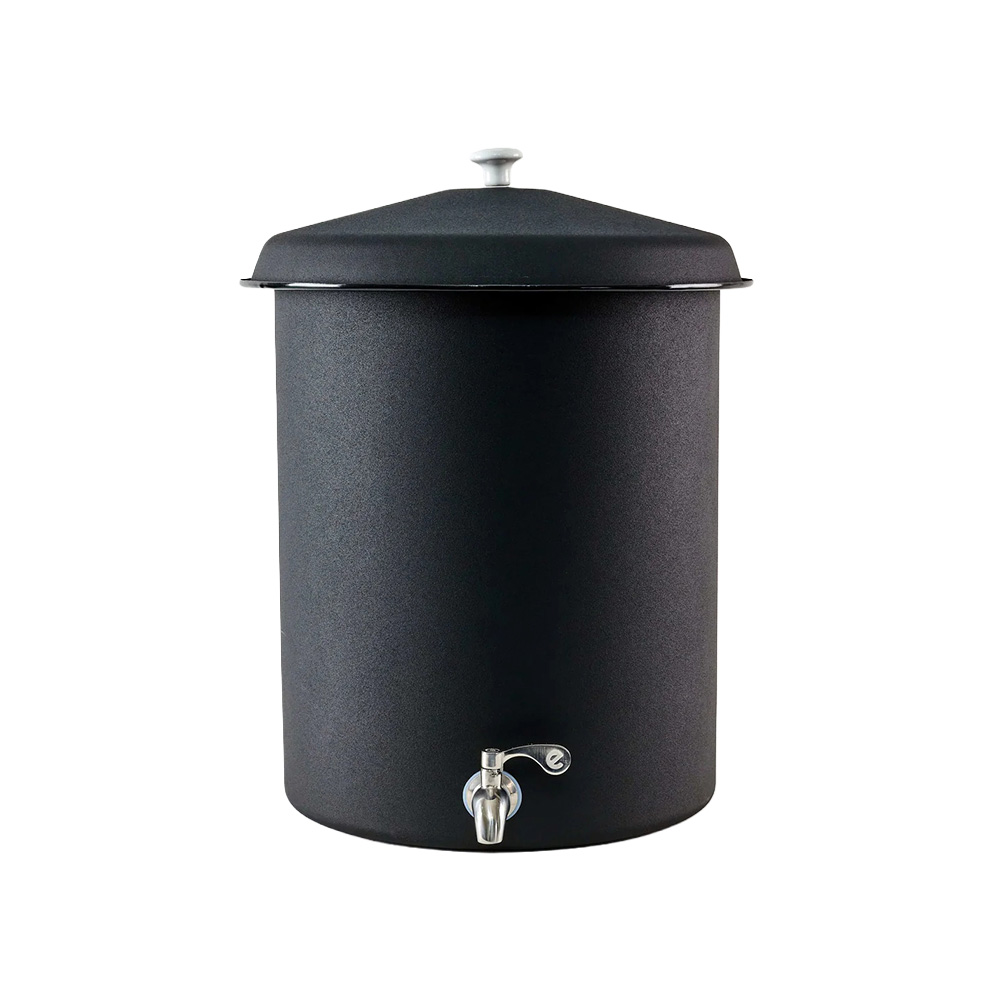 Ecofiltro peltre 25 litros negro mate