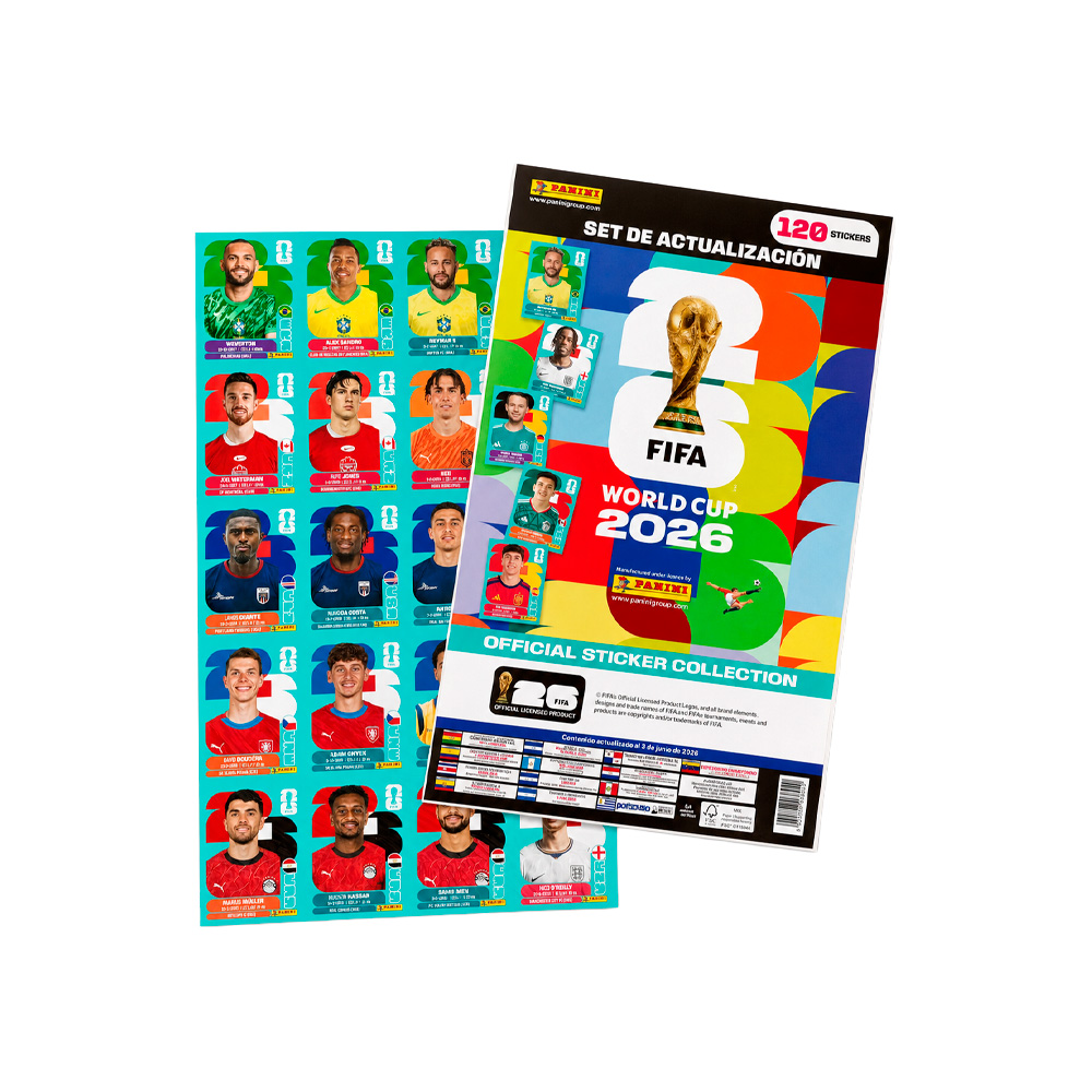Kit de postales actualizacion fifa wc 2026 mexico/usa/canada panini s/120