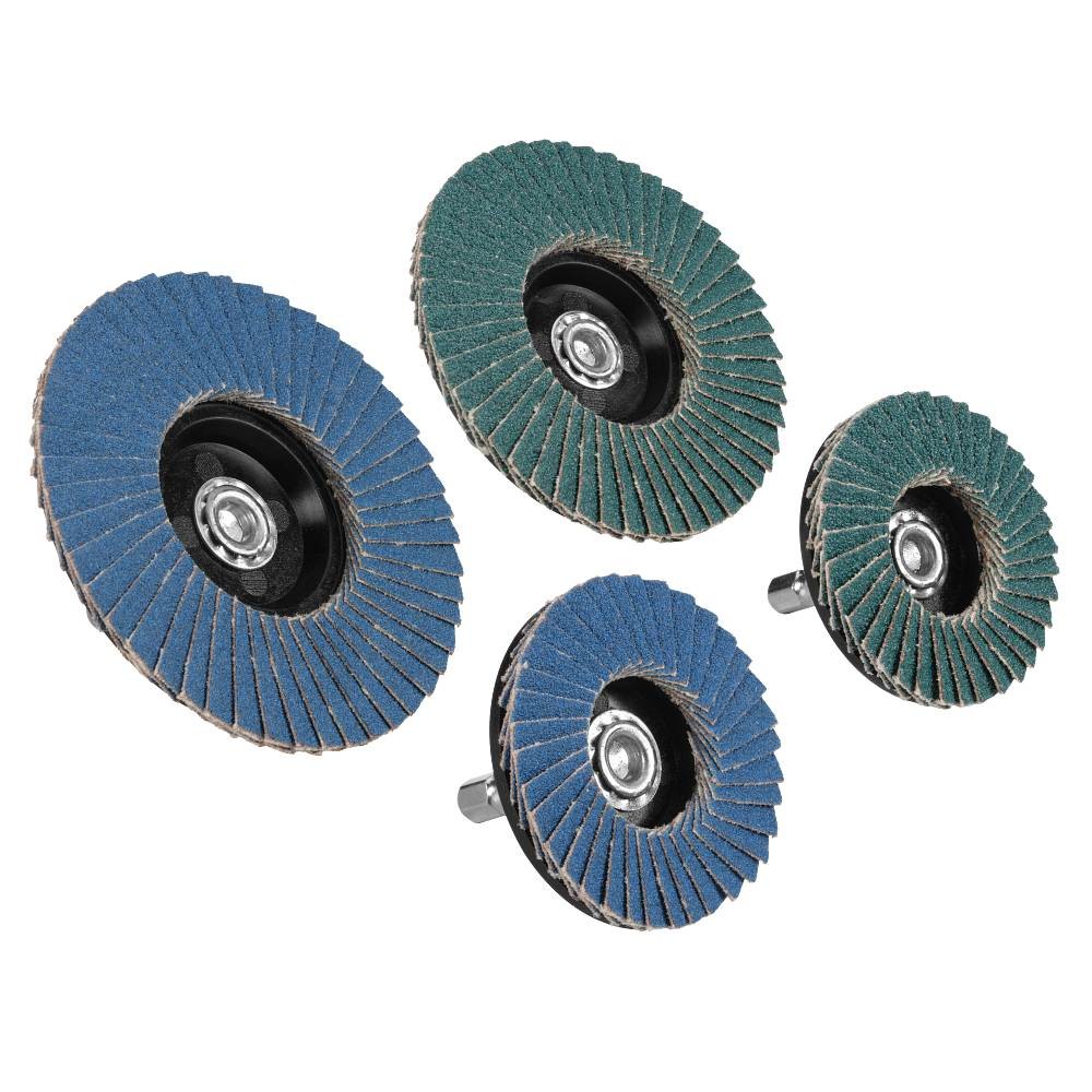 Set de discos de zirconio con espiga de 1-4"(6.35mm)