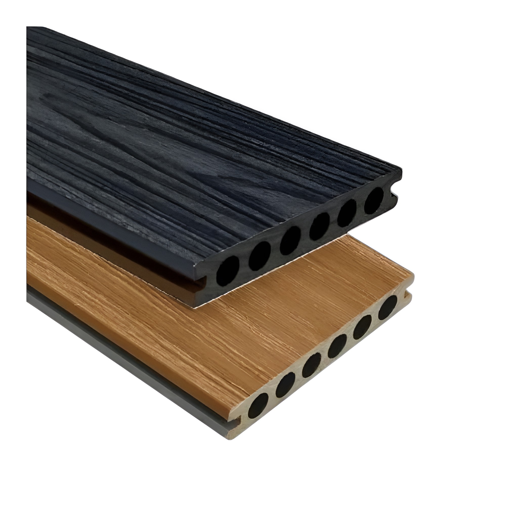 Piso deck wpc exteriores dual color ebano-arce