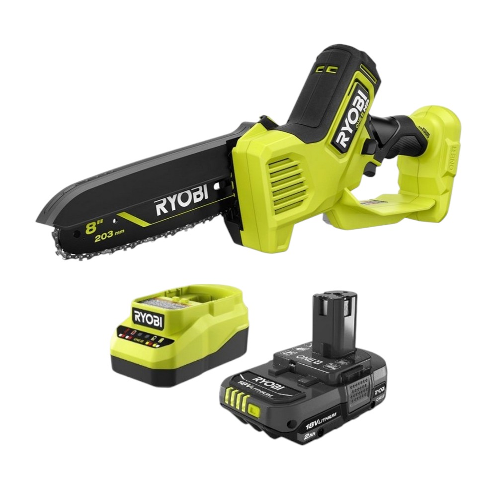 Motosierra 8 pulg (20.32 cm) inalambrica 18v 2.0ah + cargador one+