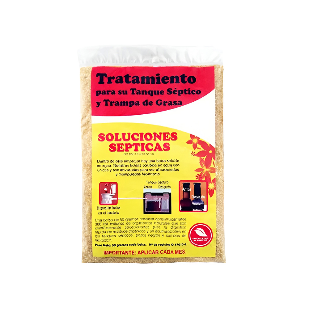 Tratamiento microorganico tanque septicos y trampas de grasa original 6 en 1