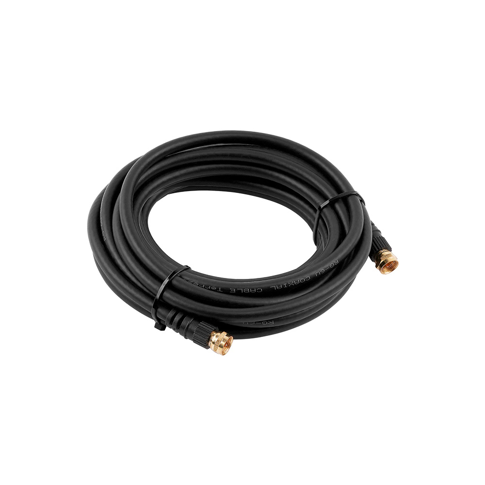 Cable coaxial rg67 7.5 mts negro nv-214-25gb