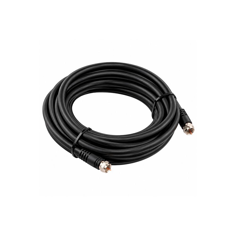 Cable coaxial rg6 15.2mts negro n-214-50gb