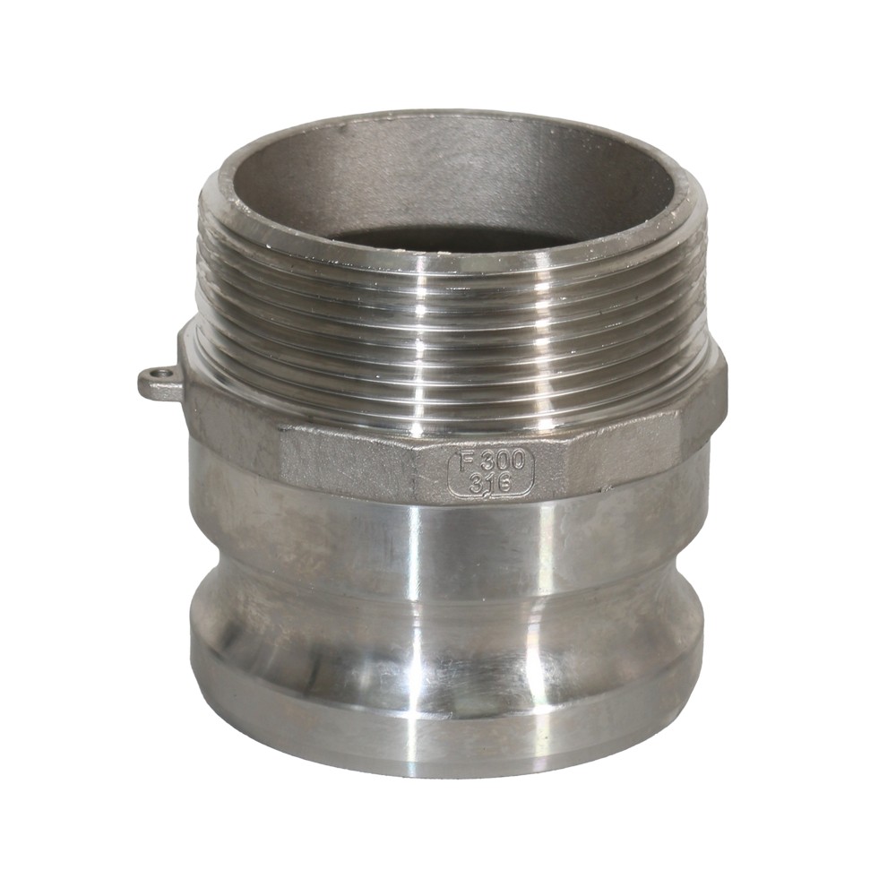 Acople rápido 3 pulg (76.2 mm) acero inoxidable tipo f
