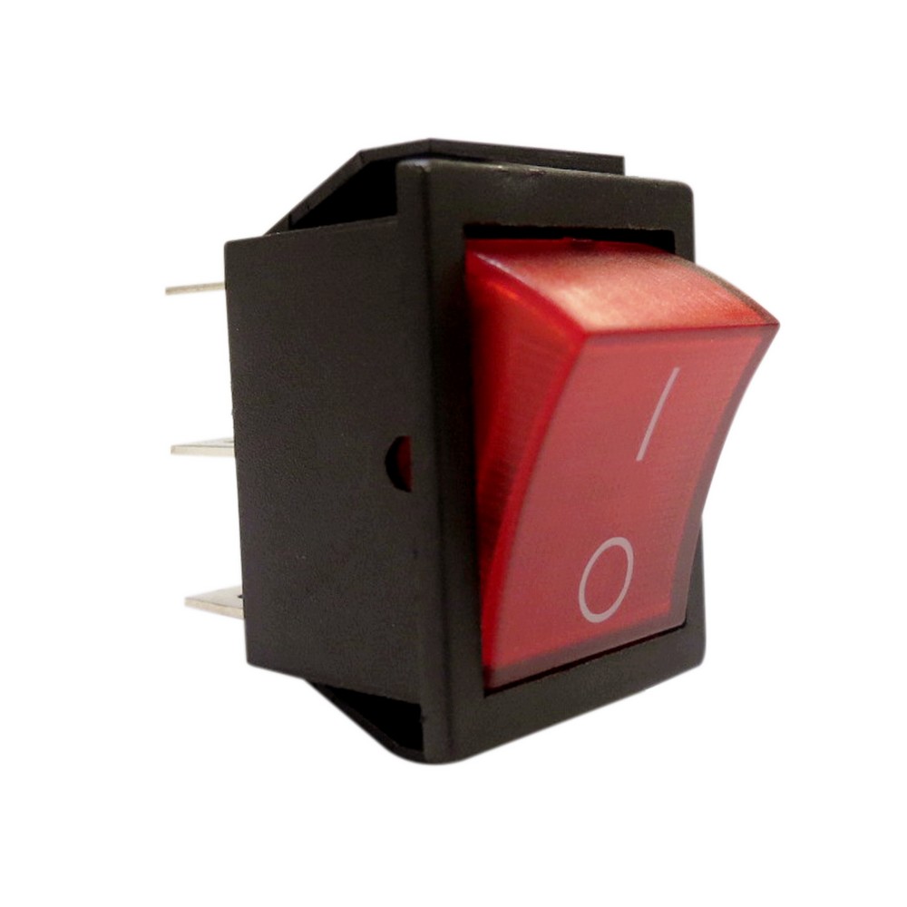  Andux 10 PCS Interruptor de palanca con luz LED 3Pin SPST  ON/OFF Interruptores CDKG-01 (rojo) : Automotriz