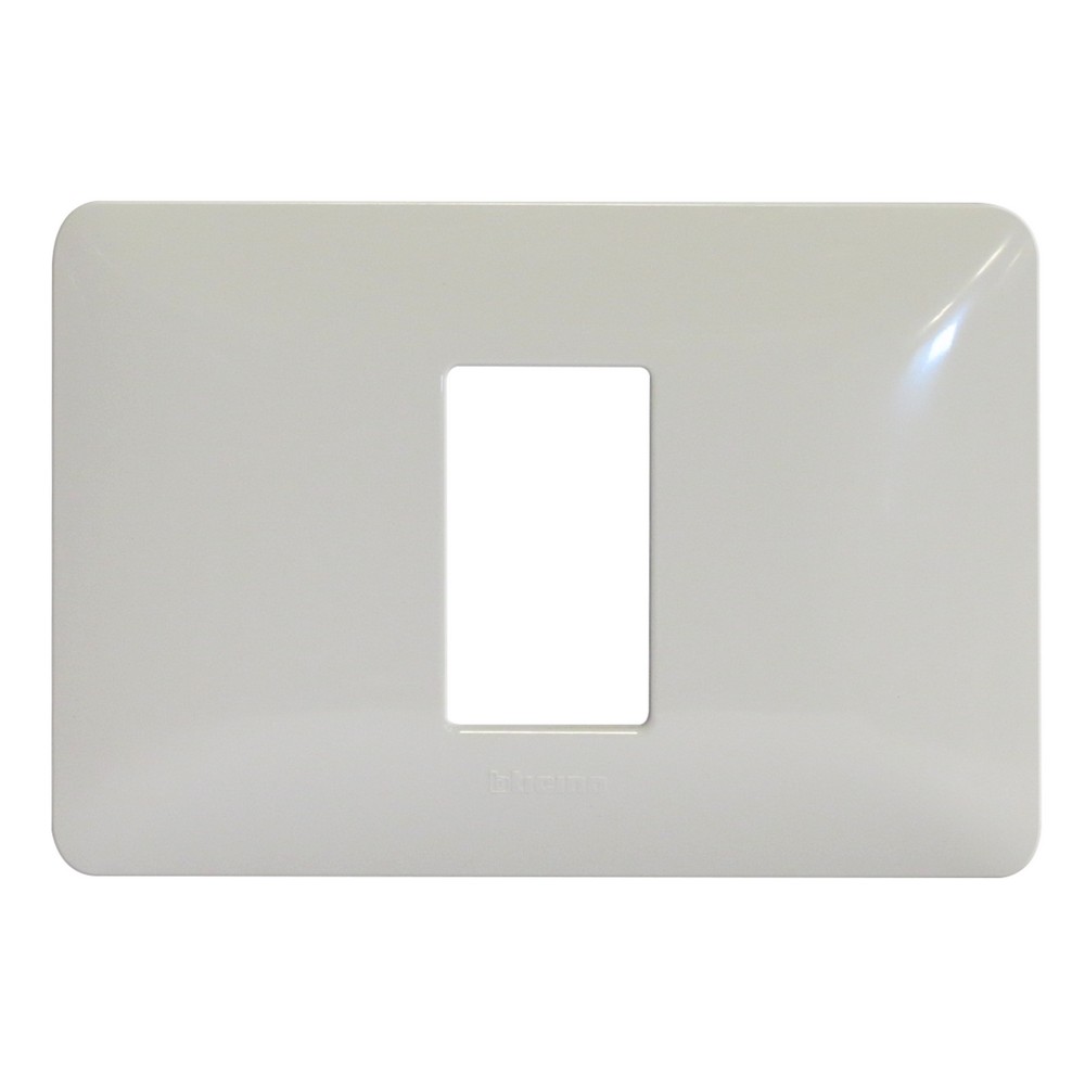 Placa blanca de 1 modulo matix bticino am503/1bn
