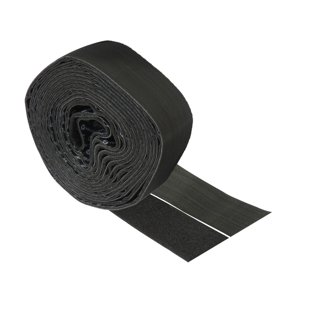 Velcro adhesivo negro 2 pulg x 15 pies