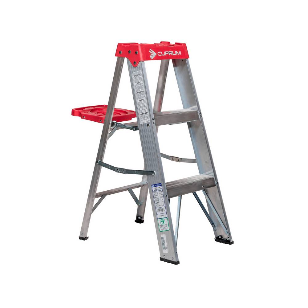 Escalera aluminio de 2 bandas 0.91 m ( 3 pies)  tipo iii 330 lb-150 kg