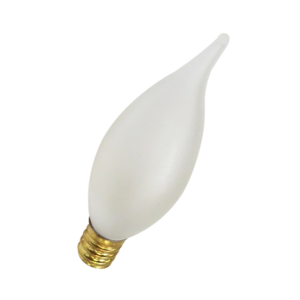 Foco incandescente 15w e12 nevado tipo vela