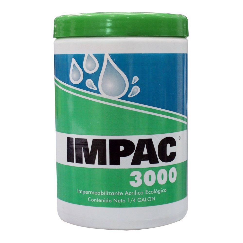 Impermeabilizante impac 3000 3 años gris   1/4 gal  2000