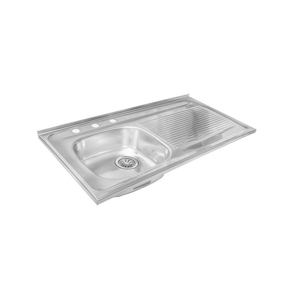 Fregadero de acero inoxidable, 100 x 50 cm. fregadero 50 x 50