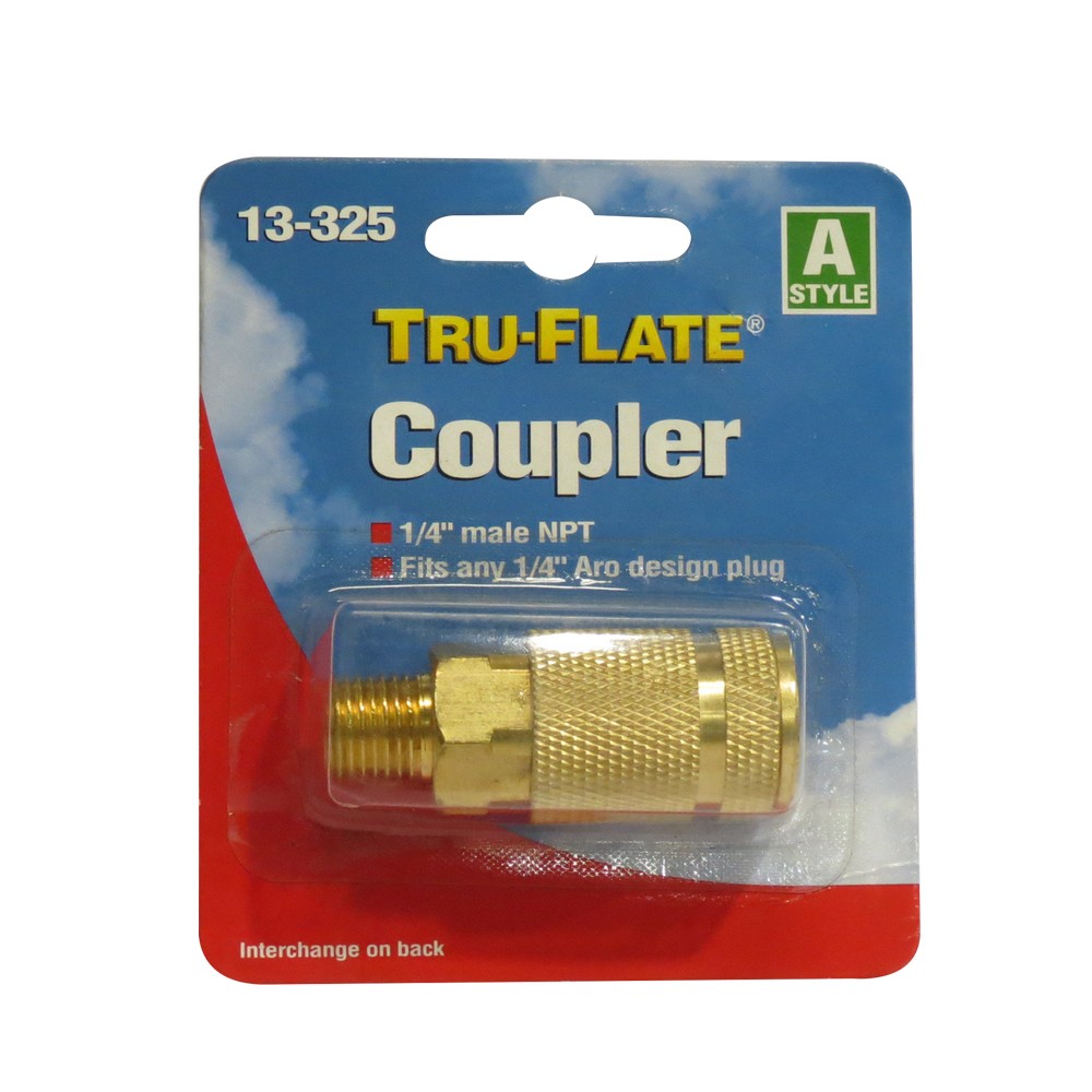 Acople rápido tipo a macho 1/4 npt