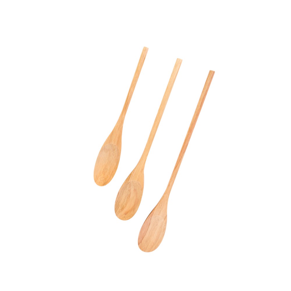 Set cucharas para cocina cerradas madera 3 pzas