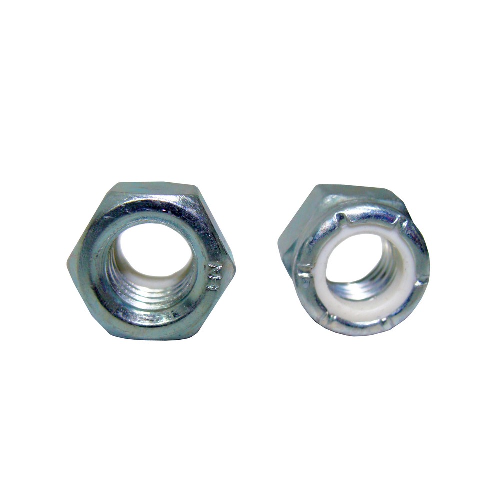 Tuerca hexagonal rosca ord zinc 3/8 pulg (9.52 mm) con nylon