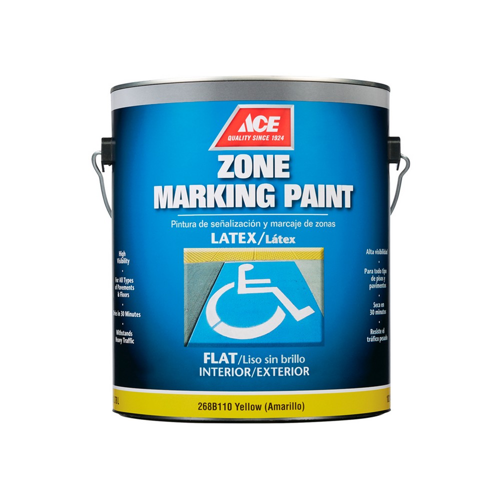 Pintura latex amarilla para tráfico 1 gal (3.78 l)